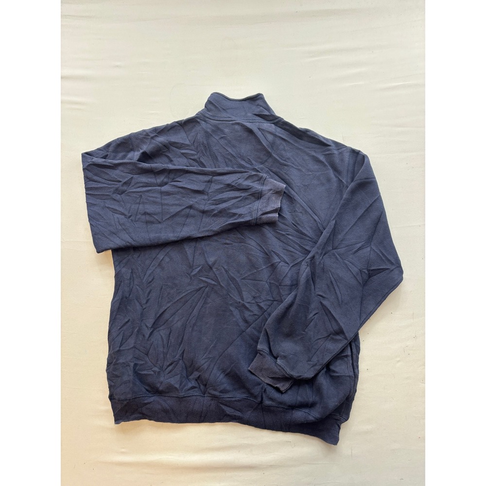 Izod PerformX Mens Quarter Zip Sweatshirt Navy Blue Mock Neck Pullover Size M - Picture 4 of 4